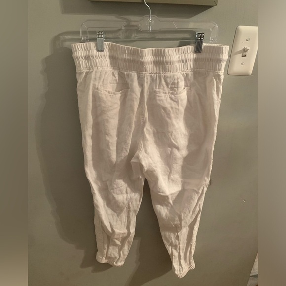 Athleta White Cabo Linen Jogger - Picture 2 of 3